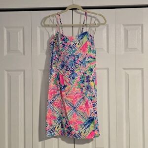 Lilly Pulitzer Pink and Blue Floral Dress